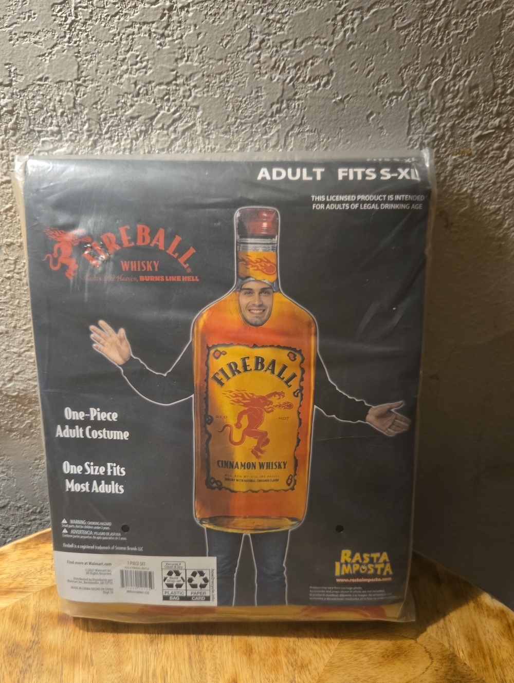 Adult Unisex Fireball Whisky Costume (AGE 21+)